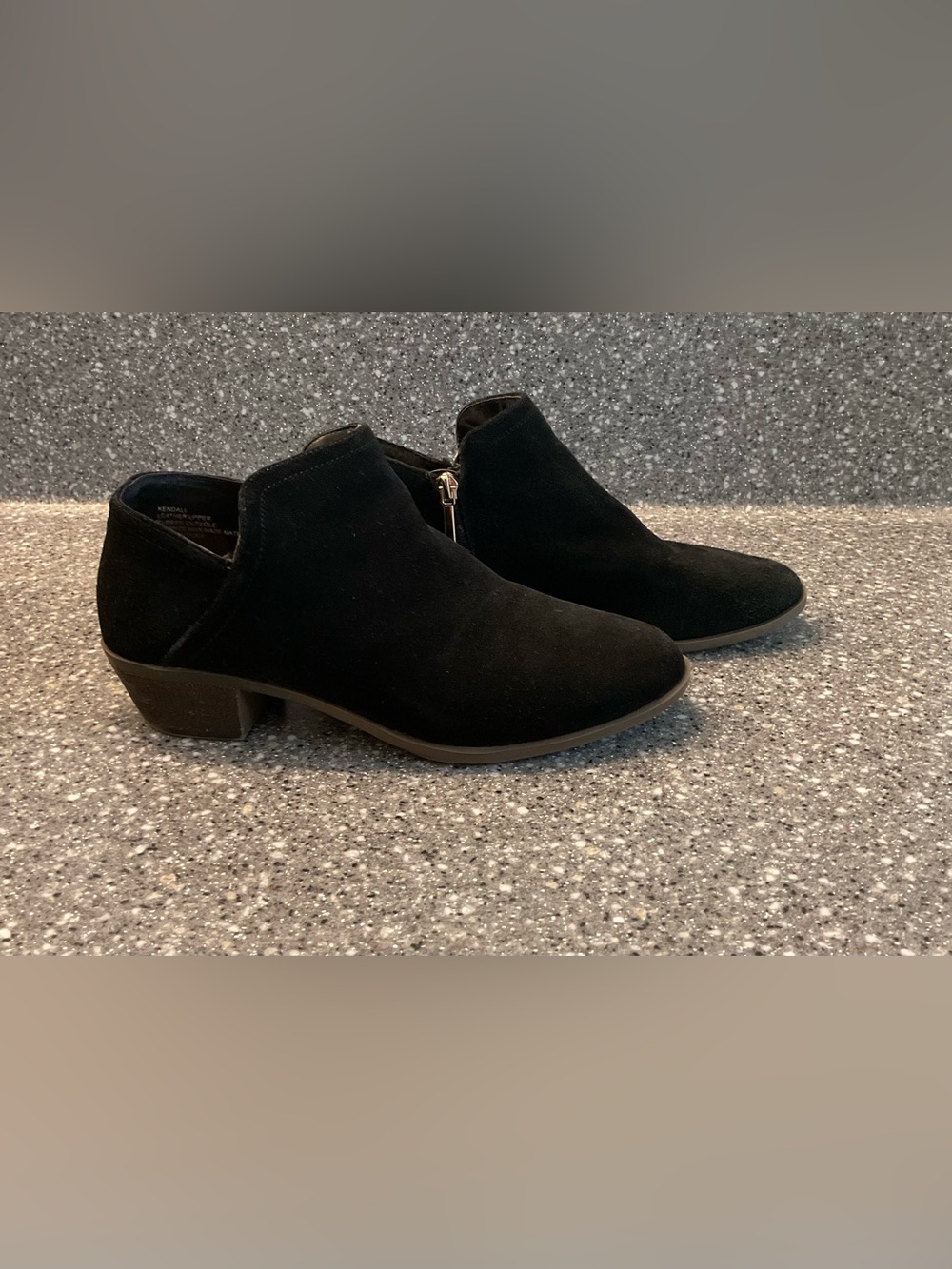 Crown and Ivy Black Suede Ankle Booties